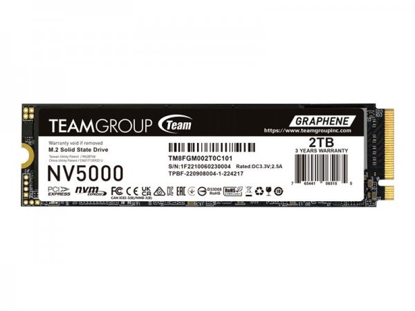 Team Group NV5000 - SSD - 2 TB - intern - M.2 2280 - PCIe 4.0 x4 (NVMe)
