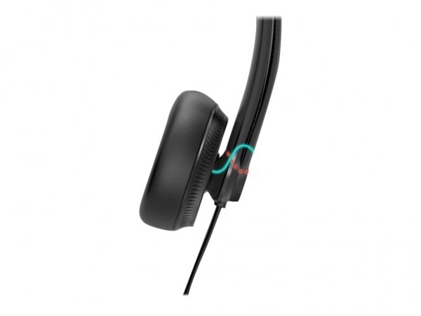 Yealink YHS34 - Cablato - Musica e Chiamate - 20 - 20000 Hz - Auricolare - Nero