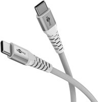 Goobay Supersoftes USB 2.0 Textilkabel USB-C Stecker> weiß 1 - Cavo - Digitale/dati