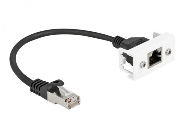 Delock Cavo di estensione di rete per Easy 45 Modulo S/FTP RJ45 maschio per RJ45 femmina Cat.6A 25 c