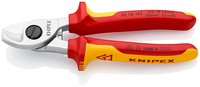 KNIPEX 95 16 165 - Tagliacavi manuale - Rosso - Giallo - Cromo - Arancione - Rosso - Acciaio inox -
