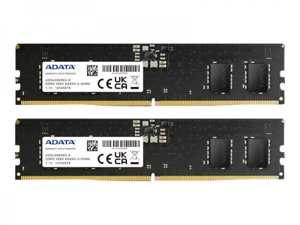 ADATA AD5U48008G-DT - 16 GB - 2 x 8 GB - DDR5 - 4800 MHz - 288-pin DIMM