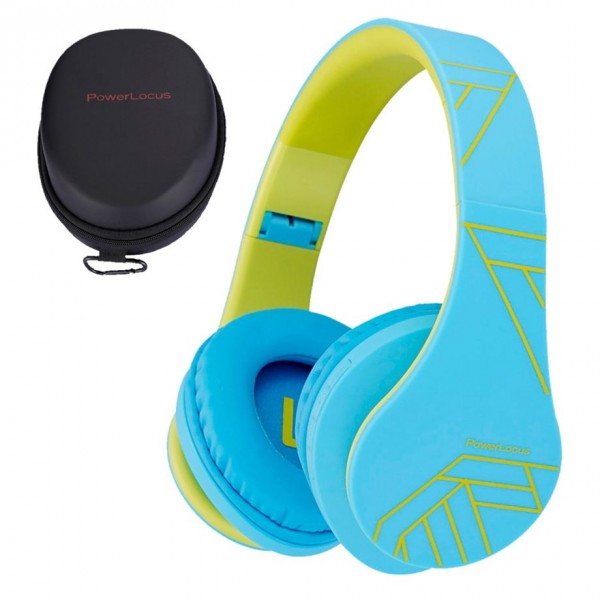 Powerlocus P2 Kids Kinder- Kopfhörer blau/gruen - Cuffie