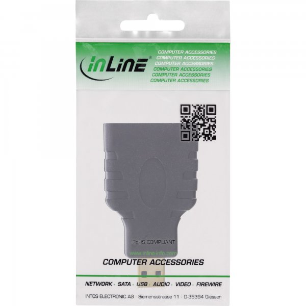 InLine Adattatore HDMI Typ A Femmina a Micro HDMI Typ D Maschio - dorato - 4K2K
