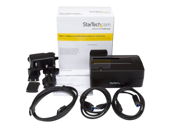 StarTech.com Docking Station per Hard Disk a Singolo Slot - Dock USB 3.1 (10 Gbps)/eSATA per Hard Dr