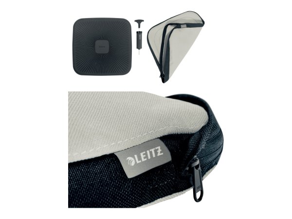 Esselte Leitz Ergo Active Balancekissen mit Stoffbezug hellgrau