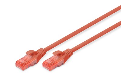 DIGITUS Cavo patch CAT 6 U/UTP - 2 m - Cat6 - U/UTP (UTP) - RJ-45 - RJ-45 - Rosso
