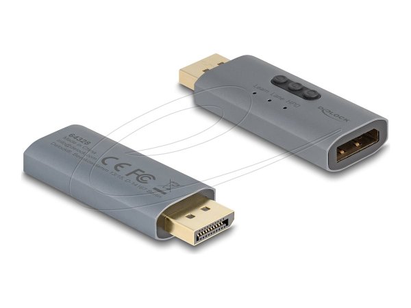 Delock DisplayPort EDID Emulator 8K - Digitale/display/video - Displayport