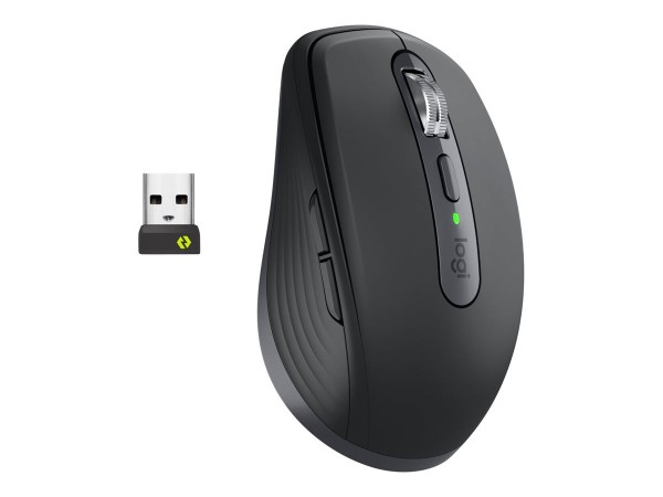 Logitech 910-006958 - Mano destra - Laser - RF senza fili + Bluetooth - 8000 DPI - Grafite