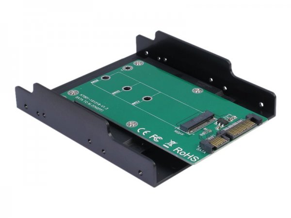 Inter-Tech Trägerrahmen Kt001B PCI 3.5" Sata -> M.2 retail