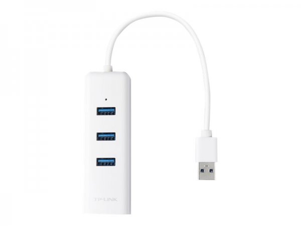 TP-LINK UE330 - Cablato - USB 3.2 Gen 1 (3.1 Gen 1) Type-A - 10,100,1000 Mbit/s - Bianco - RJ-45 - U
