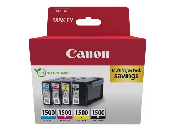 Canon PGI-1500 bk/c/m/y Multipack - Originale - Cartuccia di inchiostro