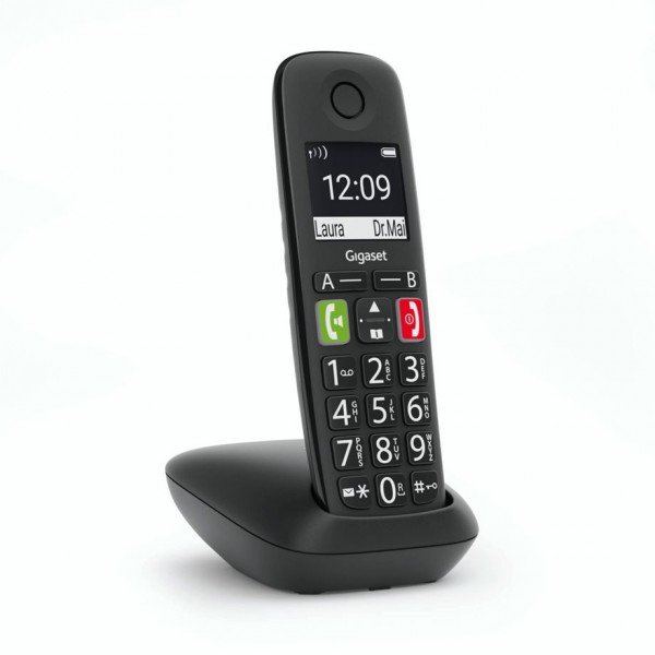 Gigaset E290A - Telefono analogico/DECT - Cornetta wireless - Telefono con vivavoce - 150 voci - Ide