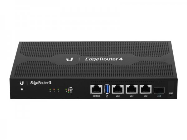 Ubiquiti EdgeRouter 4 - WAN Ethernet - Gigabit Ethernet - Nero