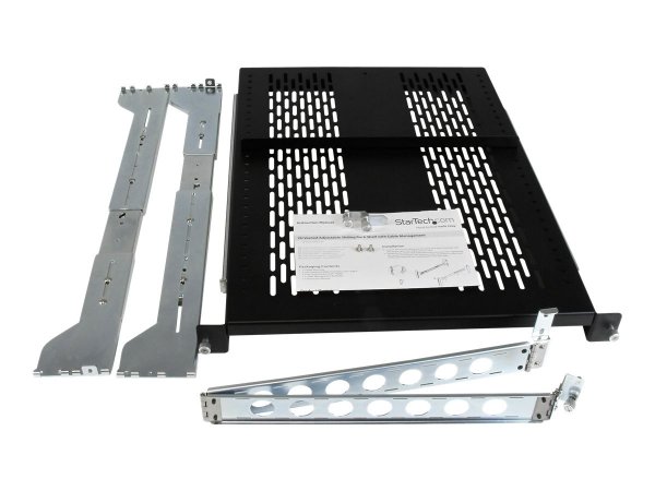 StarTech.com Vented Sliding Rack Shelf