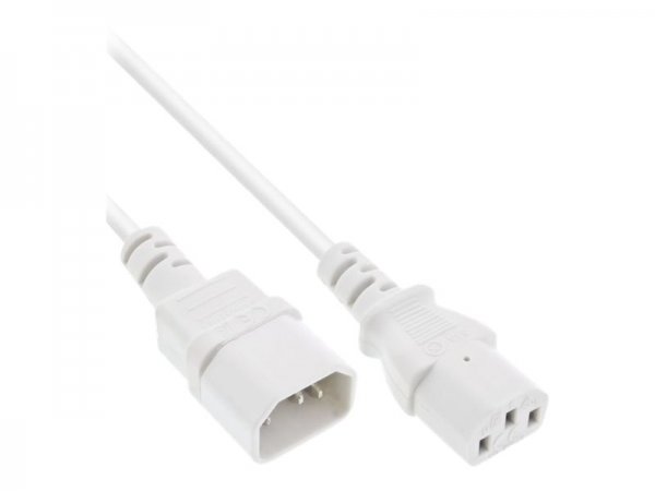 InLine Prolunga alimentazione - da C13 a C14 - 1m - bianco