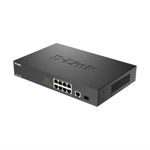 D-Link DGS 1010MP - Switch - unmanaged - 8 x PoE++ 1 - Interruttore - 1 Gbps