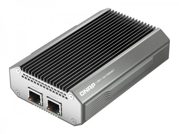 QNAP USB 4 Type-C to 2 x Network Adapter - NAS - 10000 Mbps