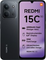 Xiaomi Redmi 15C Midnight Black - Smartphone - 128 GB