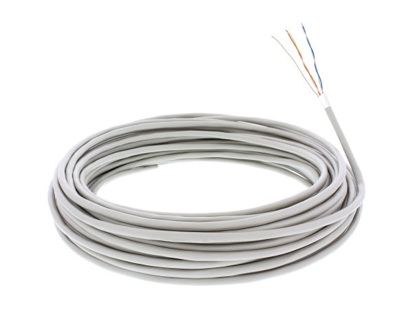 InLine Cavo telefonico a 4 conduttori - 2x2x0,6mm - per posa - matassa da 100m