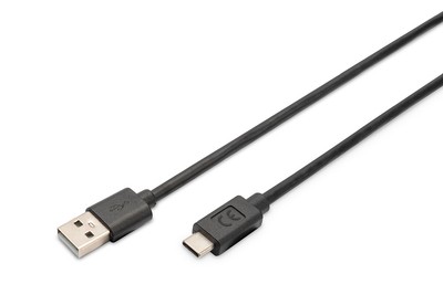 DIGITUS Cavo di collegamento USB-C - USB-A - USB-C - 3 m - USB A - USB C - USB 2.0 - 0,48 Gbit/s - N