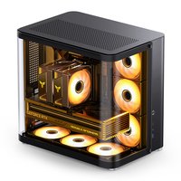 Jonsbo TK-2 2.0 Midi-Tower Tempered Glass - schwarz - Midi/minitower - ATX