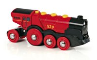 BRIO Mighty Red Action Locomotive - 3 anno/i - Mini Stilo AAA - Nero - Rosso