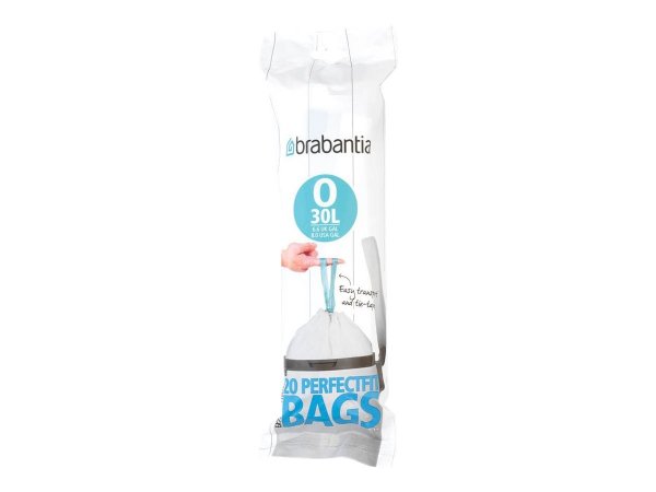 Brabantia 300349 - 30 L - Bianco - Polietilene ad alta intensità - 760 mm - 435 mm - 20 pz