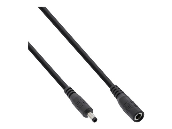InLine Cavo di prolunga DC - maschio/femmina 4,0x1,7mm - AWG24 - nero - 3m