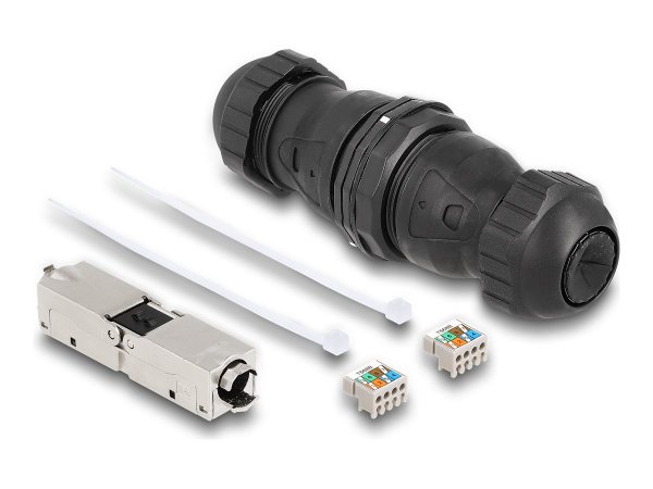 Delock Kabelverbinder LSA zu Cat.6a IP68 staub- und wasserdicht schwarz - Cavo - Rete