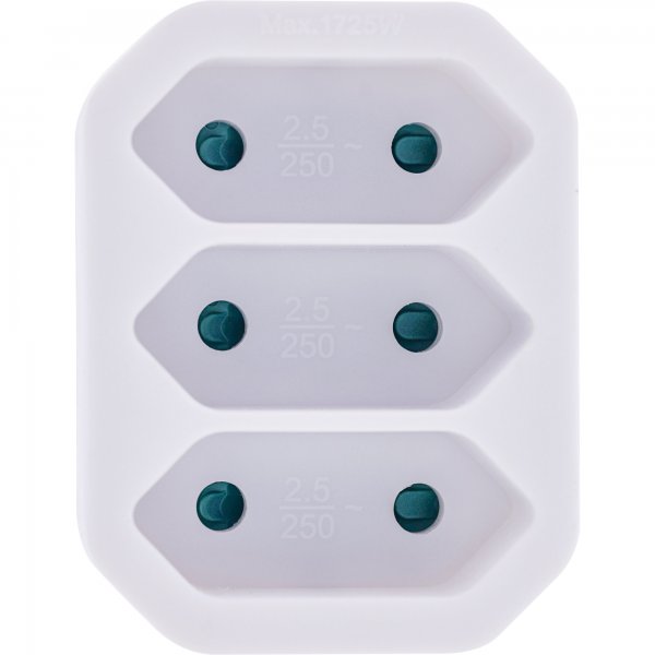 InLine Adattatore presa - spina Schuko a 3 prese Euro