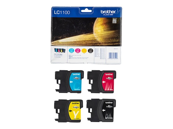 Brother LC LC1100 Value Pack - Cartuccia di inchiostro Originale - Nero, Ciano, Magenta, Giallo - 9,