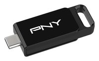 PNY Elite, 64 GB, USB Typ-C, 3.2 Gen 1 (3.1 Gen 1), 120 MB/s, Dia, Schwarz - PNY Elite. Kapazität: 6