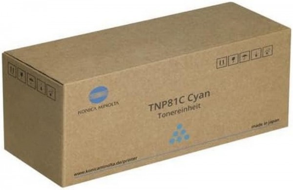 Konica Minolta TNP81C - 9000 pagine - Ciano - 1 pz