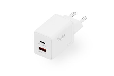 DIGITUS USB GaN Charger 45W 1x USB-C USB-A Ladegerät 45W