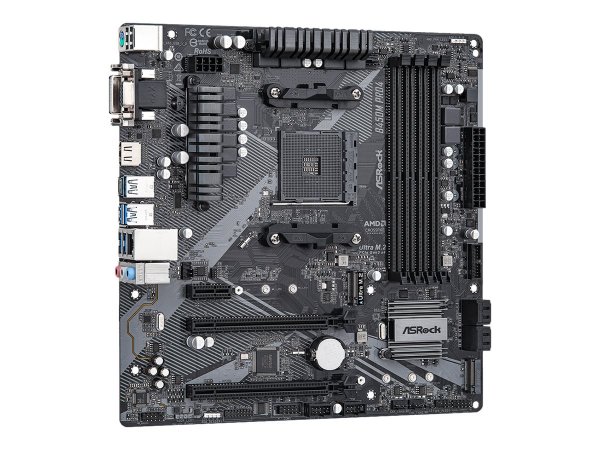 ASRock B450M Pro4 R2.0 - AMD - Socket AM4 - AMD Ryzen™ 3 - AMD Ryzen™ 5 - AMD Ryzen™ 7 - DDR4-SDRAM