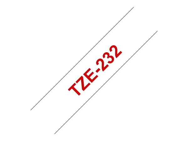 Brother TZE-232 - Rosso su bianco - TZe - Filippine - 5 anno/i - Brother - 1,2 cm