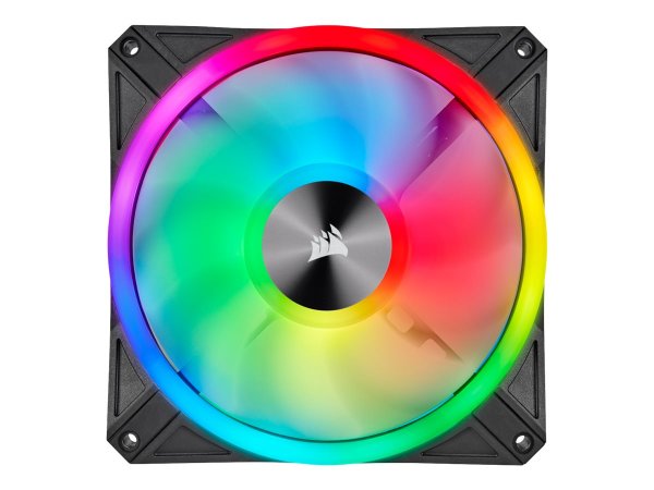 Corsair iCUE QL140 RGB - Ventilatore - 14 cm - 1250 Giri/min - Nero - Grigio
