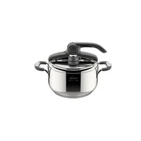 Lagostina 8900524552 Briosa® - Pentola a pressione - cm 22 L. 5 - 5 L - Stainless steel - Nero - Sil