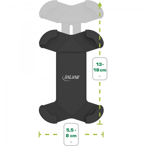 InLine One Click Easy 3 Drive & Ride Set supporto univers. e clip ventil.