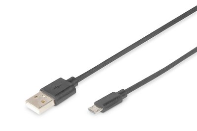 DIGITUS Cavo di collegamento USB-A - Micro-B - 1 m - 1 m - USB A - Micro-USB B - USB 2.0 - Maschio/M