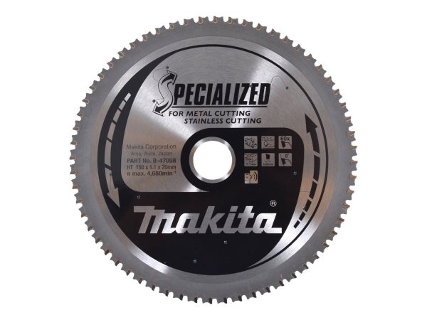 Makita B-47058 Kreissägeblatt 150 x 20 mm Zähneanzahl 60 1 St.