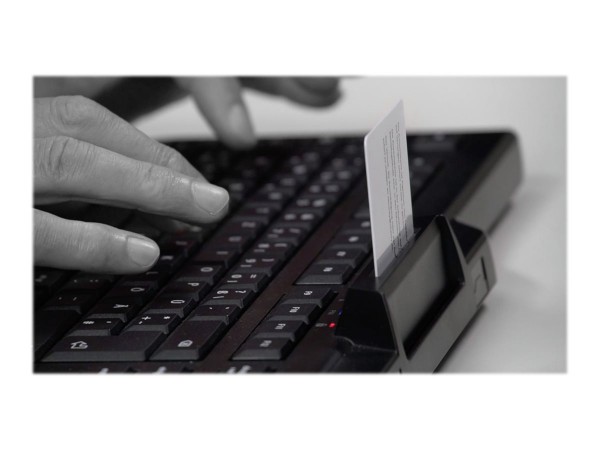 Cherry JK-A0400EU-2 - Full-size (100%) - Cablato - USB - Interruttore a chiave a membrana - QWERTY -