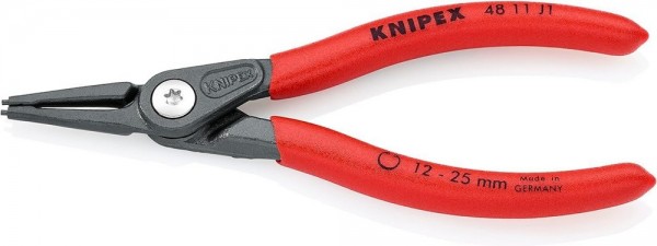 KNIPEX 48 11 J1 - Pinze per rondella di tenuta - Acciaio al cromo vanadio - Plastica - Rosso - 140 m