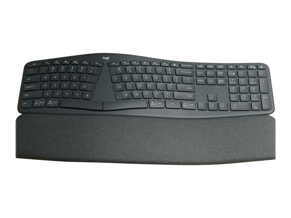 Logitech ERGO K860 - Full-size (100%) - Wireless - RF senza fili + Bluetooth - Interruttore a chiave