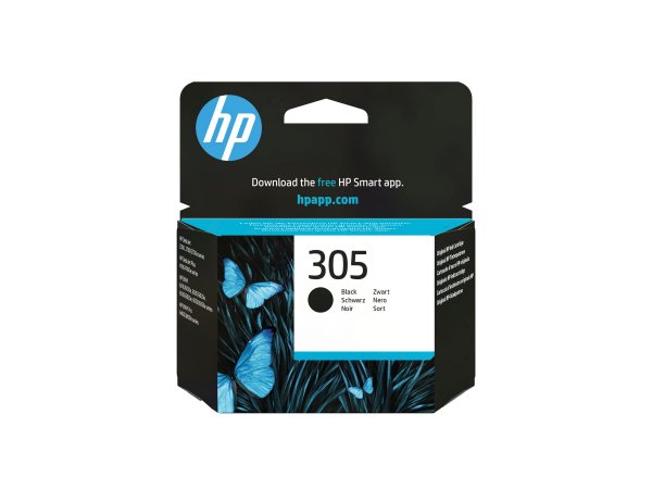 HP 305 Black Original Ink Cartridge - Originale - Cartuccia di inchiostro