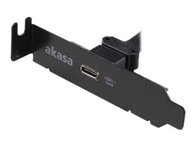Akasa Low Profile Pci Bracket Adapter Usb 3.1 Typ C - schwarz - Adattatore - Digitale/dati