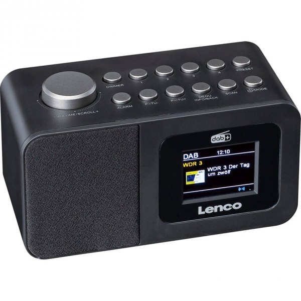 Lenco DAB+ Uhrenradio CR-625BK - D.1%