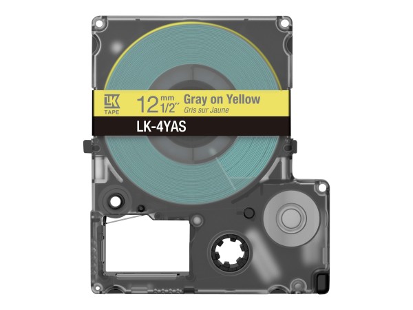 Epson LK-4YAS - Grigio - Giallo - Trasferimento termico - LabelWorks LW-C410 - 1,2 cm