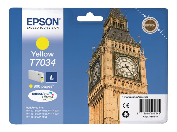 Epson Big Ben Tanica Giallo - Giallo - Inchiostro a base di pigmento - 1 pz